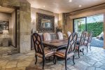 Formal Dining Room Opens to Outdoor Dining Area